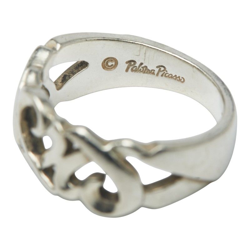 Tiffany & Co Triple Rubbing Heart Sv925 Silver Ladies Tiffany & Co