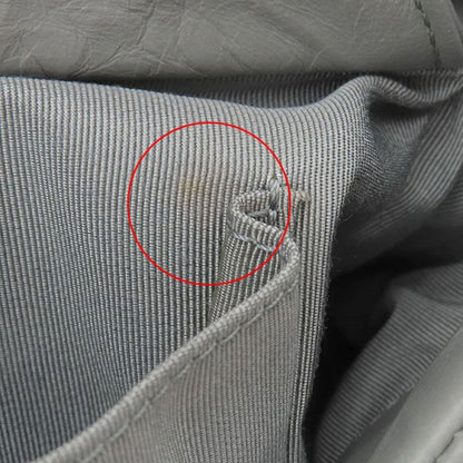 Chanel Tote Bag Ultra Stitch Lambskin Gray Silver Hardware Chain Shoulder Coco