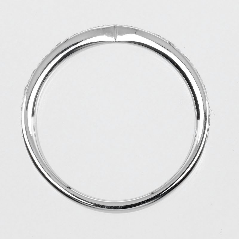 Tiffany & Co Harmony Pt950platinum And Diamonds #6.5 Ladies 2.44g Ring