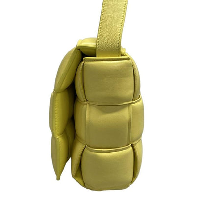 Bottega Veneta Shoulder Bag Padded Cassette Yellow Lambskin