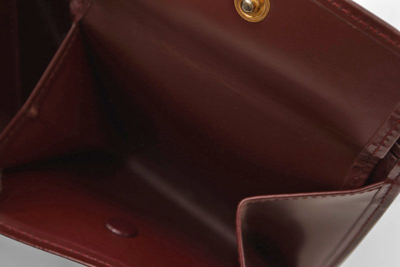 Cartier Fold Wallet Vintage Cartier Men's Wallet Must De Cartier Bordeaux