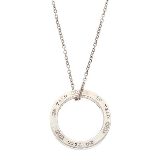 Tiffany & Co 1837 Circle Silver Necklace Women
