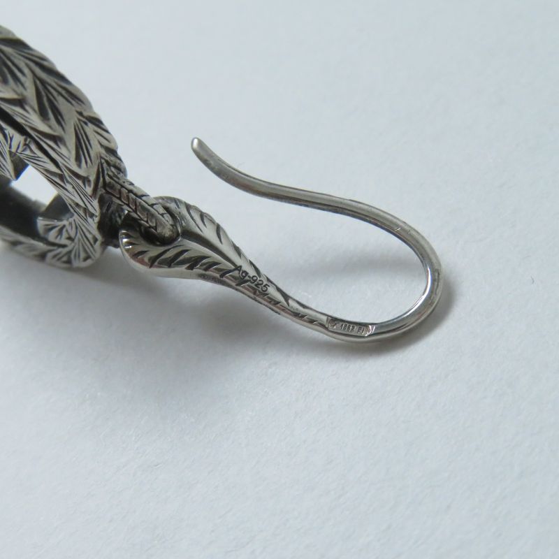 Gucci Interlocking G Arabesque Binaural Earrings Accessory Sv925 Silver With