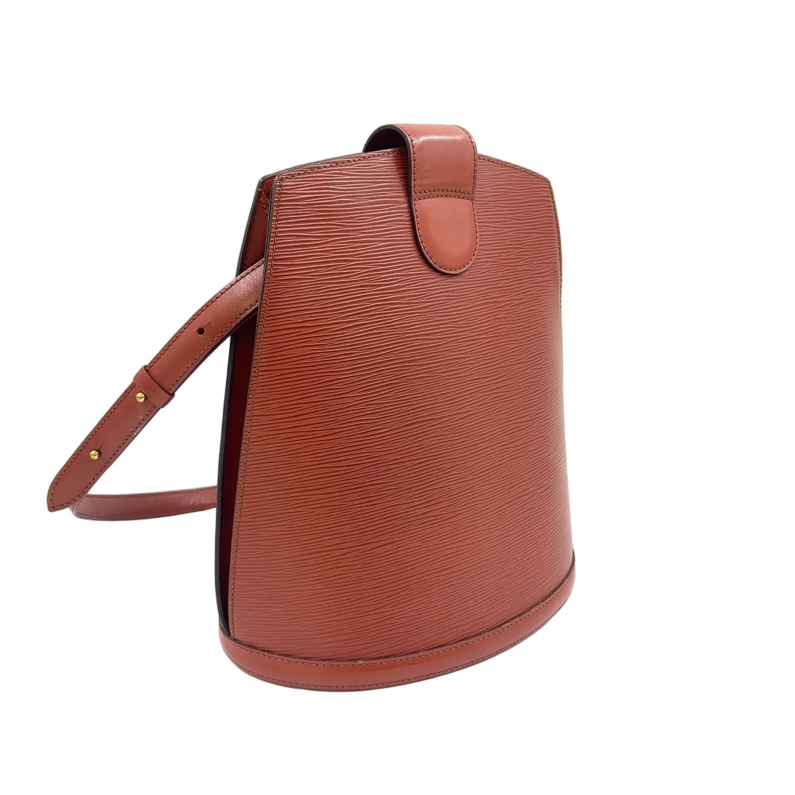 Louis Vuitton Cluny Epi Kenya Brown Leather Shoulder Bag Gold — view 2