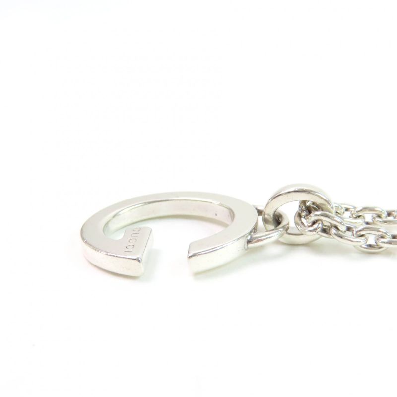 Gucci 233936 G Logo Pendant Necklace Accessory Ag925 Silver Made