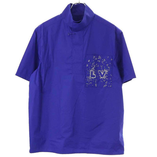 Louis Vuitton 22aw LV Split Short Sleeve Pullover Shirt Rm222m Mn8 Hns04w Blue L