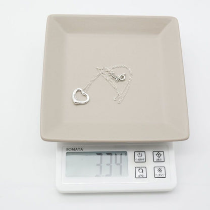 16mm (0.63in) Tiffany & Co Open Heart Necklace Size S 25-311