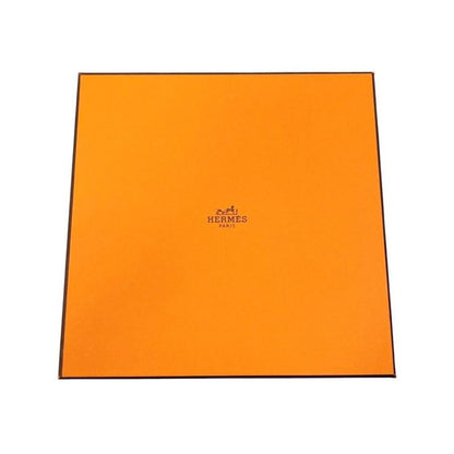 Hermes Silk Scarf Carre 90 En Duo Par Orange White Hermes