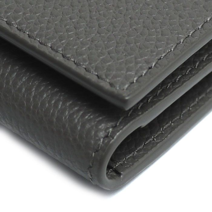 Saint Laurent 6-row YSL Logo Key Case Gray 613334 Ladies Pre-owned