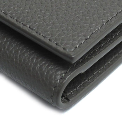 Saint Laurent 6-row YSL Logo Key Case Gray 613334 Ladies Pre-owned