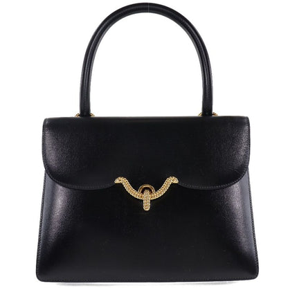 Hermes Vasco Box Calf Black 0O Women's Handbag