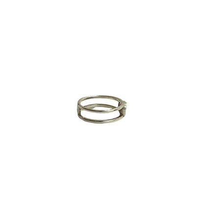 Gucci Interlocking G Silver 925 Ring No 12 Women's Accessories