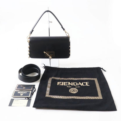 fendace Fendace Fendi X Versace Collaboration 8br801 Leather X Brooch 2WAY