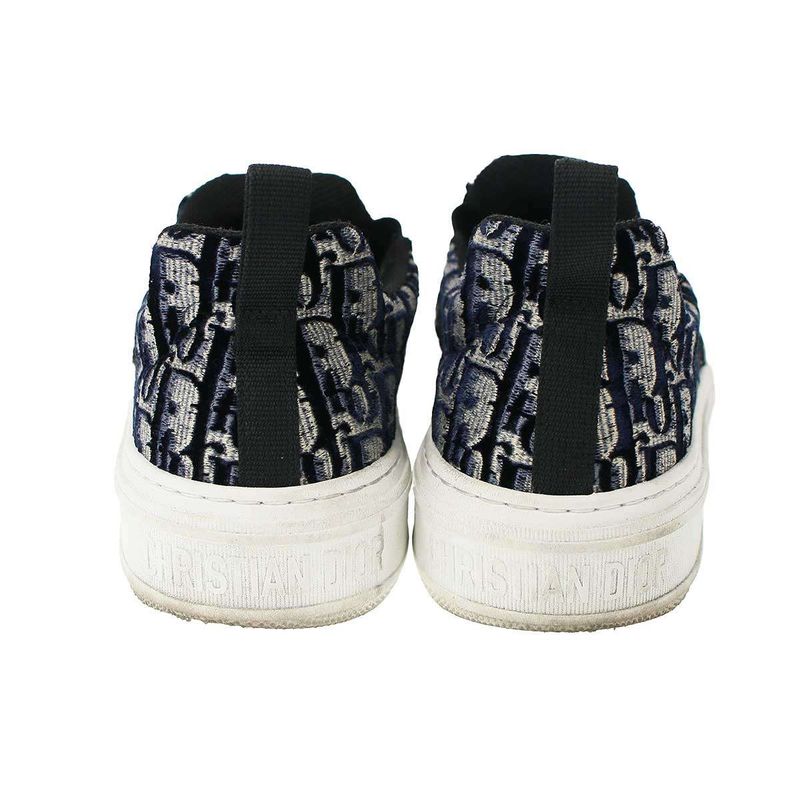 Christian Dior Solar Oblique Velvet Slip-on Sneakers Mix 42