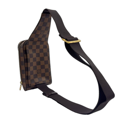 Louis Vuitton Damier Geronimos Brown Belt Bag Gold — view 2
