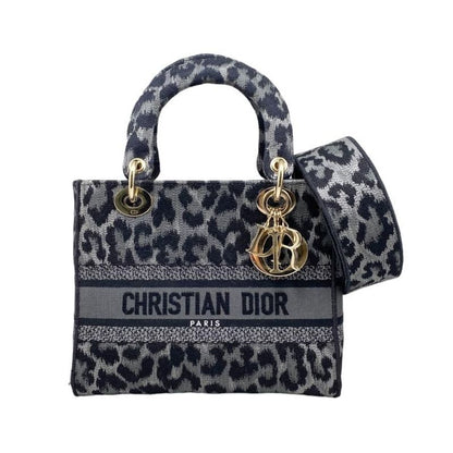 Christian Dior Handbag Shoulder Bag Lady D-Lite Medium Bag M0565orhm Leopard