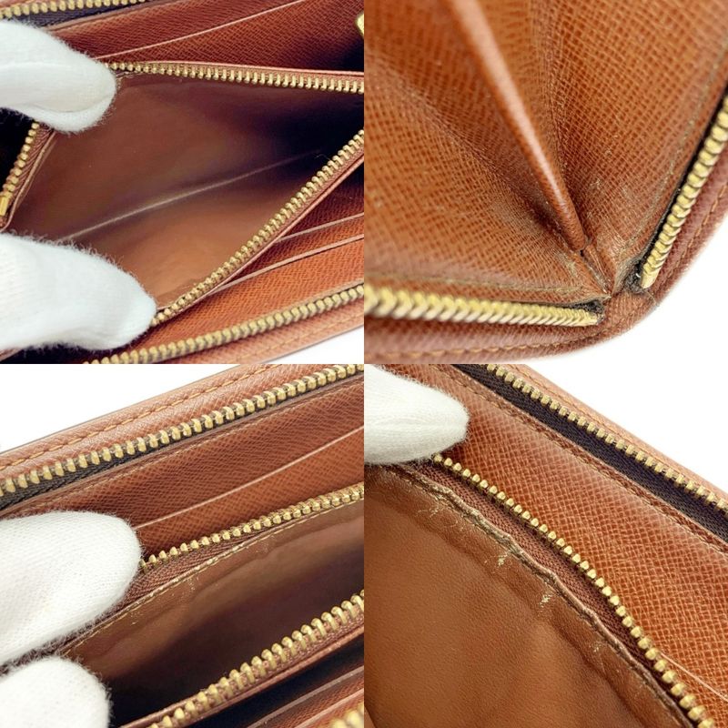 Louis Vuitton M61727 Monogram PVC Porte Monnaie Zip Long Wallet Brown 403692