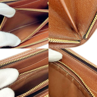 Louis Vuitton M61727 Monogram PVC Porte Monnaie Zip Long Wallet Brown 403692