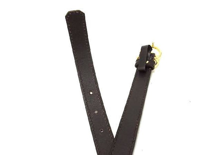 Gucci GG Marmont Leather Gold Hardware Belt Size 42 Ladies Brown