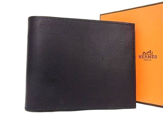 Hermes Citizen Twill Compact Silk Twin Vorswift Fold Wallet Engraved