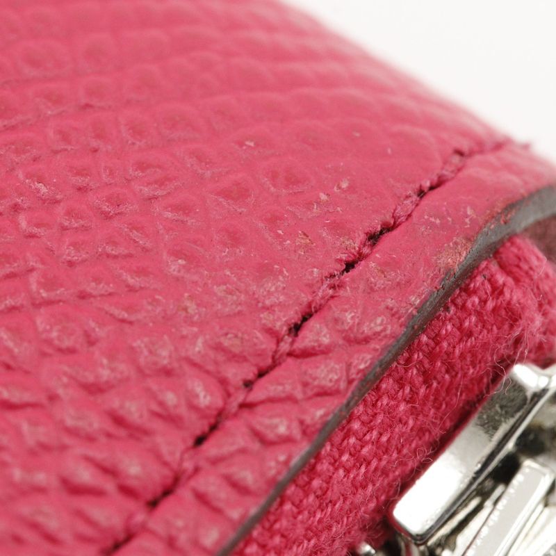 Hermes Azap Long Silk-in Vaux Epson Rose Mexico Pink A Women's Long Wallet