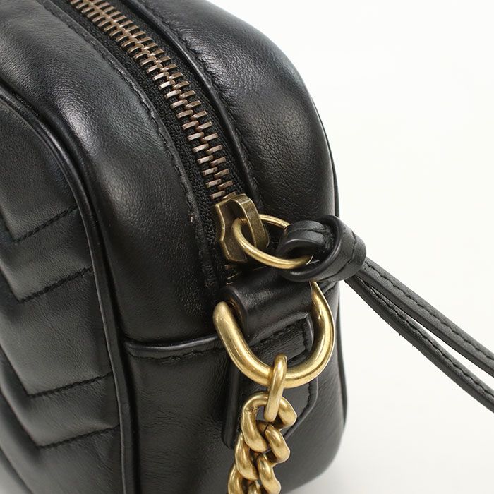 Gucci Mini Camera Bag GG Marmont 448065 Crossbody Shoulder Bag Quilted Chevron