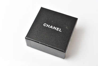 Chanel Earrings Coco Mark Camellia Swing Rhinestone Silver