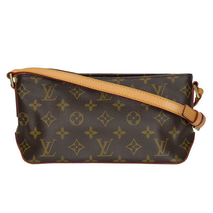 Louis Vuitton Shoulder Bag Trotter M51240 Monogram Brown Gold Hardware Pochette