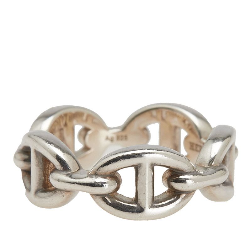 Hermes Chaîne D'angkle Ancienne Ring Ring #51 Sv925 Silver Ladies Hermes