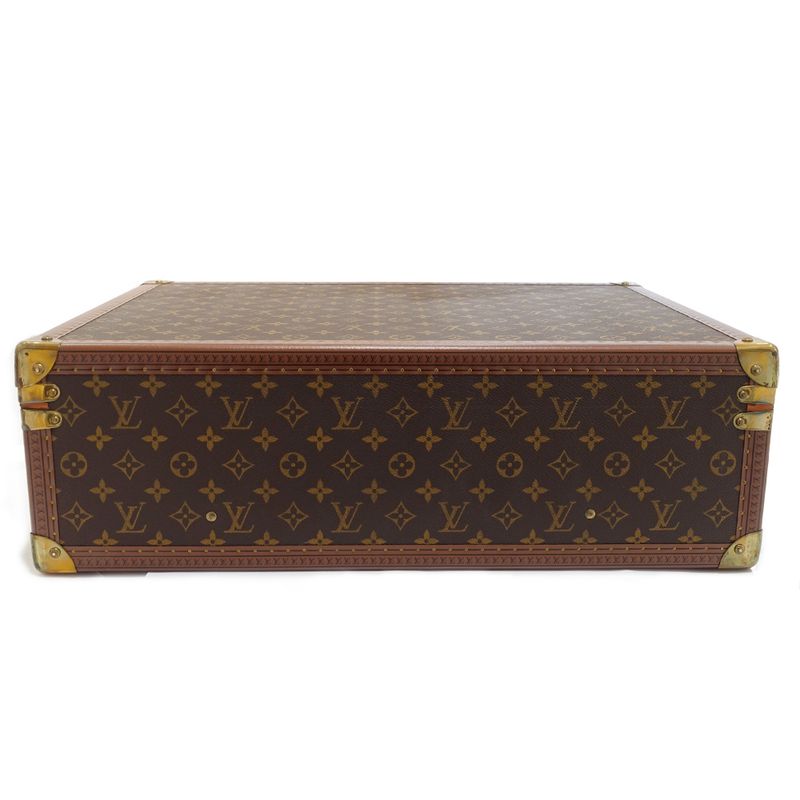 Louis Vuitton Bisten 55 M21327 Trunk Case Monogram Canvas Leather Brown