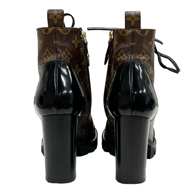 Louis Vuitton Star Trail Line Monogram Boots Short Boots Shoes Leather Brown