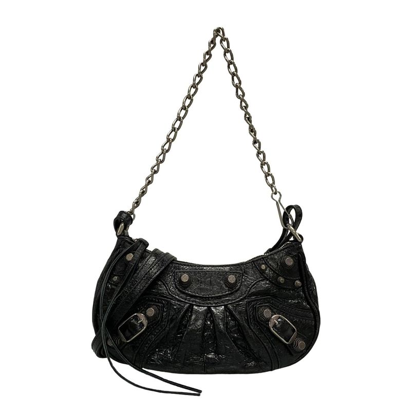 Balenciaga Shoulder Bag Le Cagor 695814 Black Chain Shoulder/mini Bag Lambskin