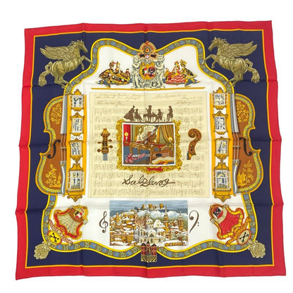 Hermes Carre 90 In Salzburg At Salzburg Scarf Silk Red