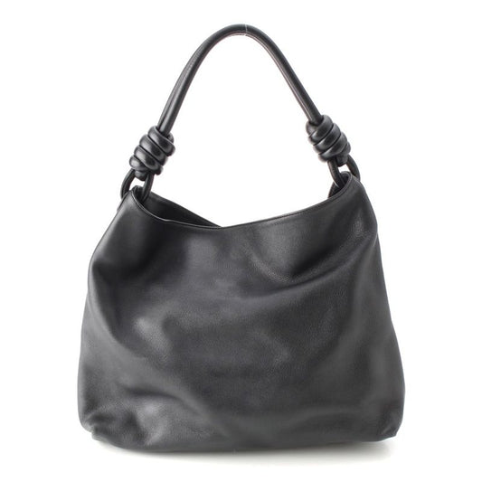 Loewe Flamenco Knot Leather Hobo Shoulder Bag One Shoulder Bag Black