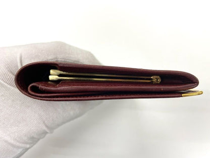 Cartier Must Line Leather Long Wallet Bordeaux Made In Spain