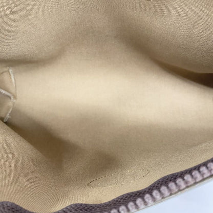 Gucci Clutch Bag GG Supreme Old Gucci PVC Brown Gold Hardware Women