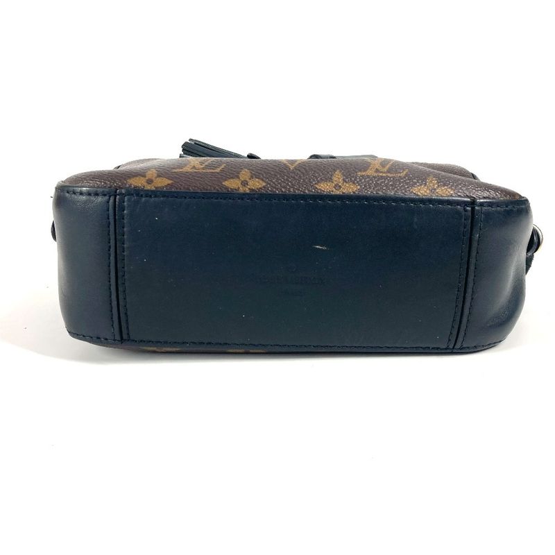 Louis Vuitton Shoulder Bag Saintonge M43555 Monogram Canvas Noir Black Brown