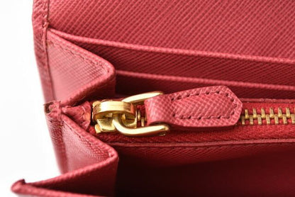 Prada Wallet Prada Long Wallet 1m1132 Saffiano Metal Saffiano Peonia