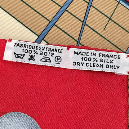Hermes Scarf Silk Carre 90 Music Of The Spheres La Musique Des Spheres Red
