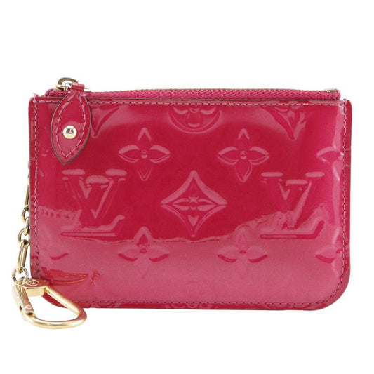 Louis Vuitton Pochette Cles NM M90312 Monogram Vernis Hot Pink Sn1146 Ladies