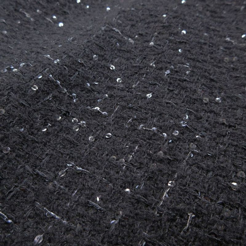 24aw Chanel Recent Model Glitter Tweed Jacket Double Breasted Coco Mark 40 M