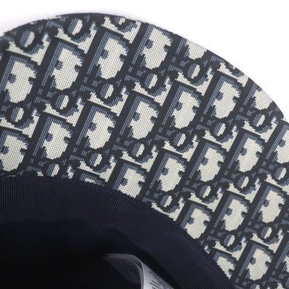 Christian DIOR 14che921i134 Checked Lined Oblique Hat Baseball Cap Navy 57