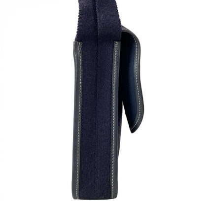 Hermes Buenaventura Mini Blue Indigo Silver Hardware Shoulder Bag