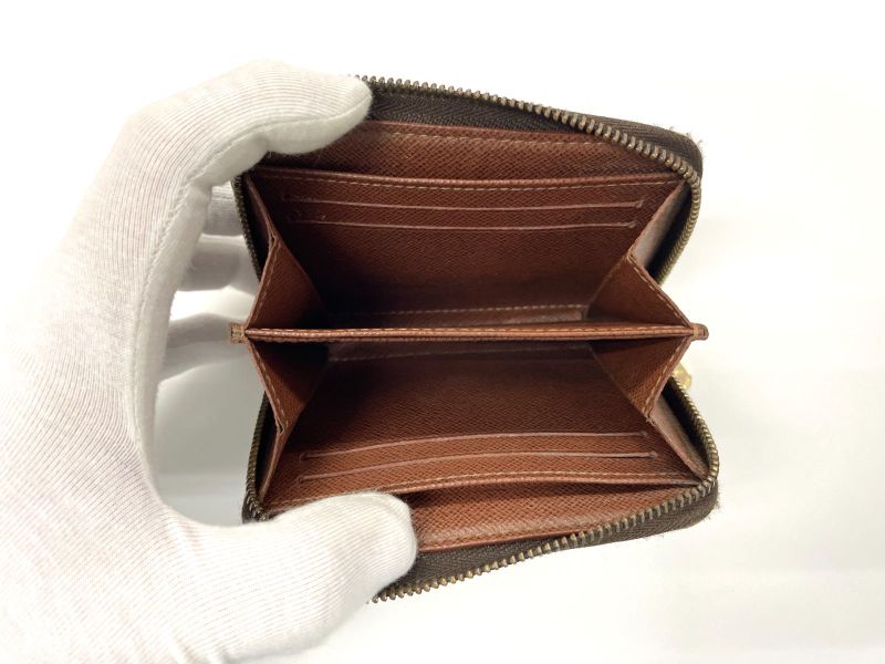 Louis Vuitton Monogram Zippy Coin Purse Zippy Wallet Round Zip Compact Wallet