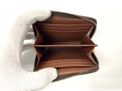 Louis Vuitton Monogram Zippy Coin Purse Zippy Wallet Round Zip Compact Wallet