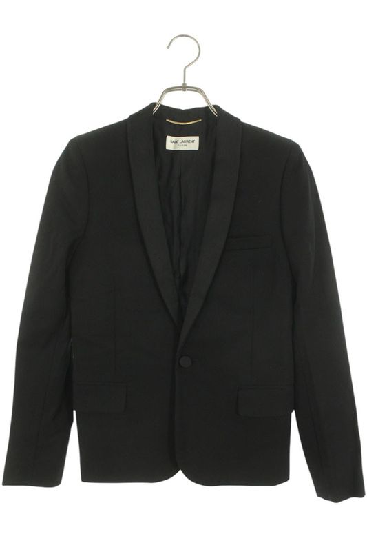 Saint Laurent Paris 370350 Yyd99 Smoking Wool Single Jacket Women F34