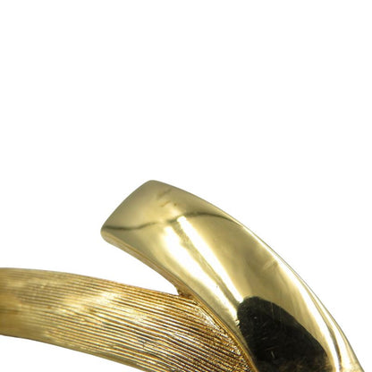 Christian Dior Vintage Ribbon Metal Gold Brooch 1123 Christian Dior
