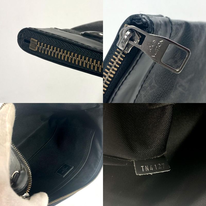 Louis Vuitton Pochette Discovery Clutch Bag M62291 Monogram Eclipse Canvas Black