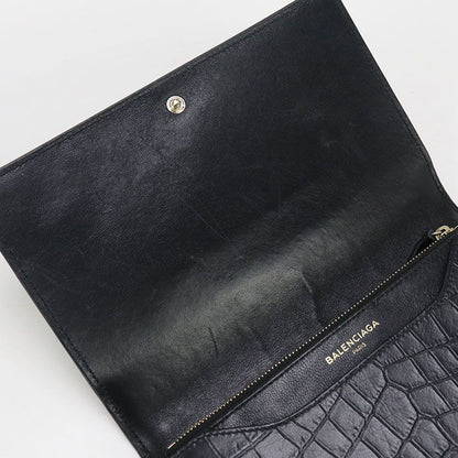 Balenciaga 444168 Chain Wallet Leather Women