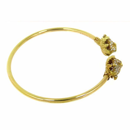 Gucci Le Marche De Merveille Green Garnet Diamond Bracelet 18K Yellow Gold 750